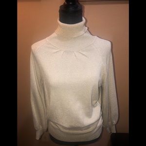 Express Design Studio gold turtle neck sweater